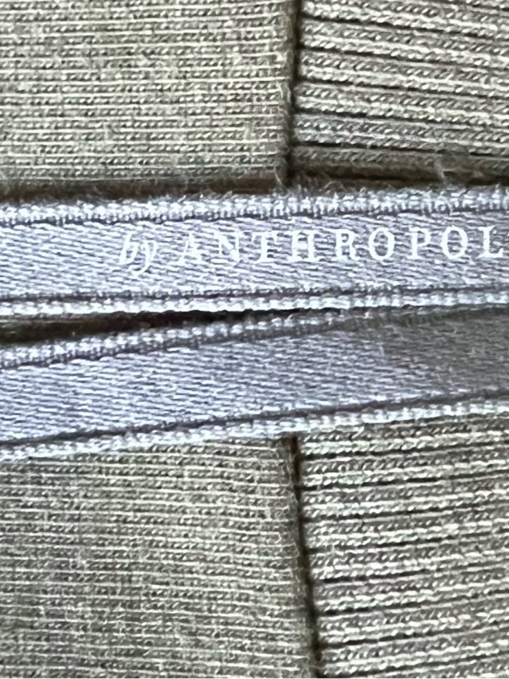 Anthropologie Olive Green Embroidered Cutwork Short Sleeve Top - Picture 5 of 8
